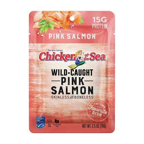 Chicken of the Sea Wild Caught Pink Salmon Skinless & Boneless Pouch 2.5 oz