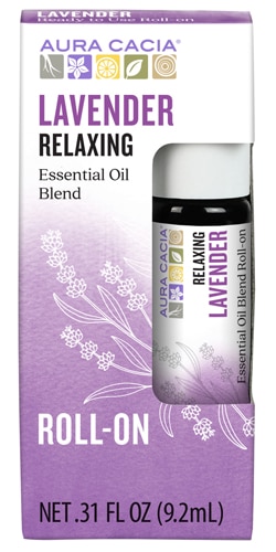 Aura Cacia Essential Oil Blend Soothing Roll-On Lavender 0.31 fl oz