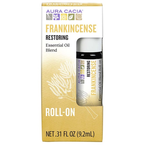 Aura Cacia Essential Oil Blend Restoring Frankincense Roll-On 0.31 fl oz