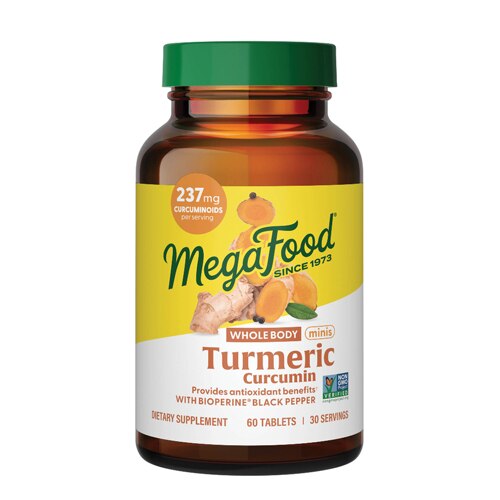 MegaFood Turmeric Curcumin Minis Whole Body 237 mg - 60 Tablets
