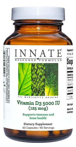 Innate Response Formulas Vitamin D3 5000 IU (125 mcg) - 60 Capsules
