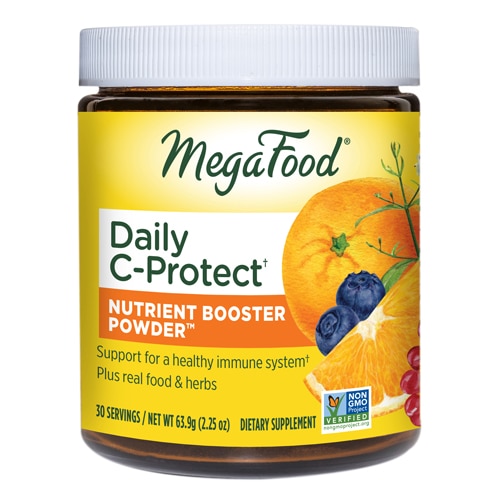 MegaFood Daily C-Protect Nutrient Booster Powder Unsweetened 2.25 oz