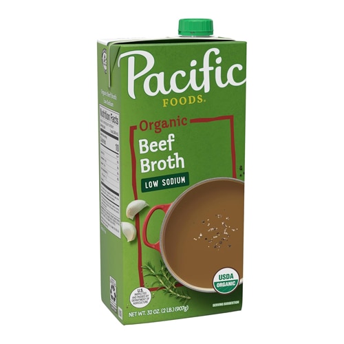 Pacific Foods Organic Beef Broth Low Sodium 32 fl oz