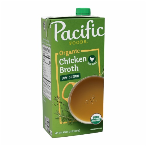 Pacific Foods Organic Low Sodium Free Range Broth Chicken 32 fl oz