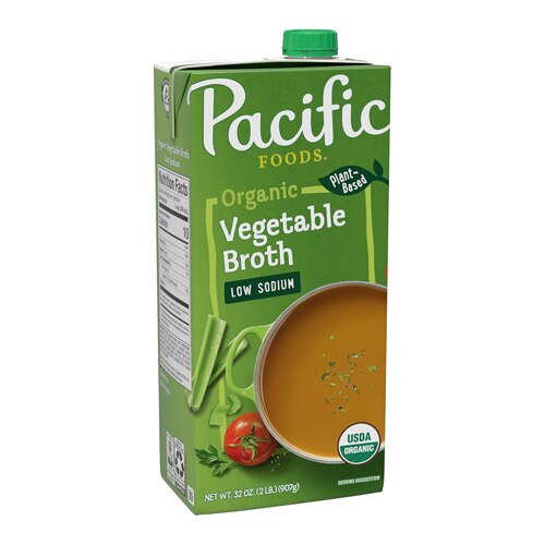 Pacific Foods Organic Vegetable Broth Low Sodium 32 fl oz
