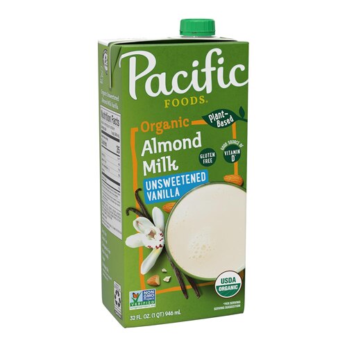 Pacific Foods Organic Almond Plant-Based Beverage Unsweetened Vanilla 32 fl oz