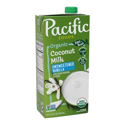 Pacific Foods Organic Coconut Plant-Based Beverage Unsweetened Vanilla 32 fl oz