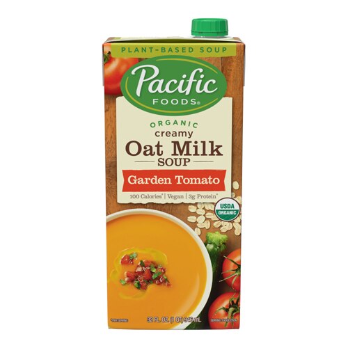 Pacific Foods Organic Creamy Oat Milk Soup Garden Tomato 32 fl oz
