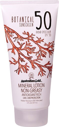 Australian Gold Botanical Sunscreen Mineral Lotion Non-Greasy - SPF 50 5 Fl Oz