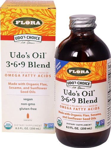Flora Udo's Choice Udo's Oil 3 6 9 Blend Omega Fatty Acids 8.5 fl oz