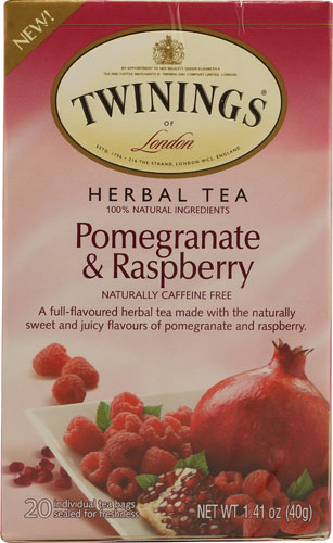 Twinings Herbal Tea Pomegranate & Raspberry 20 Tea Bags