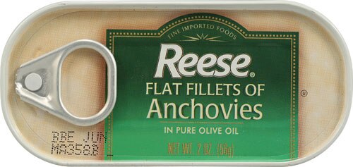 Reese Flat Fillets of Anchovies in Pure Olive Oil 2 oz