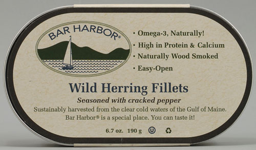 Bar Harbor Wild Herring Fillets With Cracked Pepper 6.7 Oz