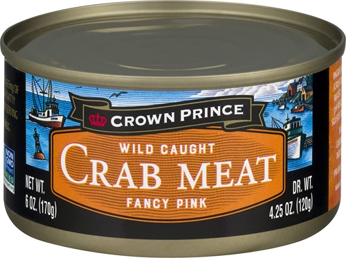 Crown Prince Non-GMO Wild Caught Crab Meat 6 Oz