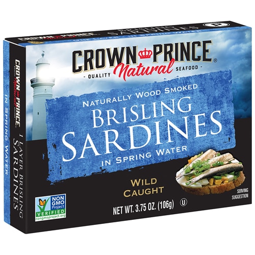 Crown Prince Brisling Sardines in Water 3.75 oz