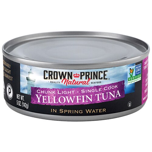 Crown Prince Natural YellowFin Can Tuna In Spring Water 5 oz