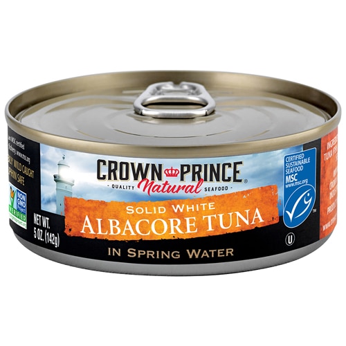 Crown Prince Non-GMO Solid White Albacore Tuna In Spring Water 5 Oz