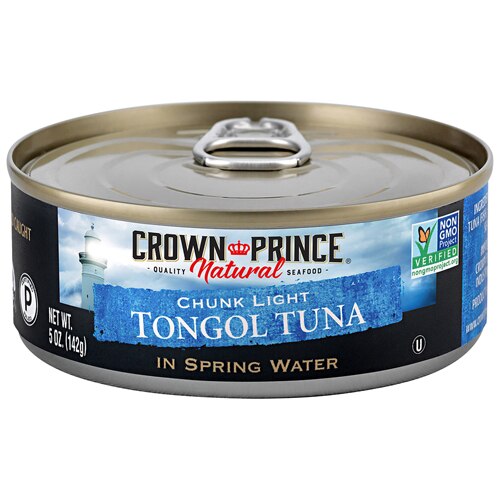 Crown Prince Natural Tongul Can Tuna Chunk Light In Spring Water 5 oz
