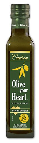Carlson Olive Your Heart Olive Oil Lemon 8.4 fl oz
