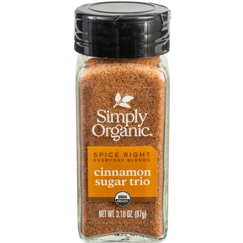 Simply Organic Spice Right Everyday Blends Cinnamon Sugar Trio 3.1 oz