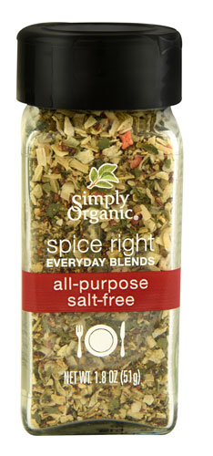 Simply Organic Spice Right All Purpose Salt-Free Everyday Blends 1.8 oz
