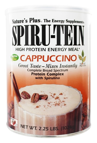 NaturesPlus Spiru-Tein High Protein Energy Meal Cappuccino 2.25 lbs