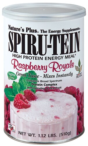 NaturesPlus Spiru-Tein High Protein Energy Meal Raspberry Royale 1.1 lbs