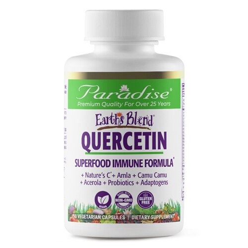 Paradise Herbs Earth's Blend Quercetin 90 Vegetarian Capsules