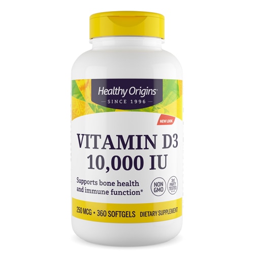 Healthy Origins Vitamin D3 360 Softgels
