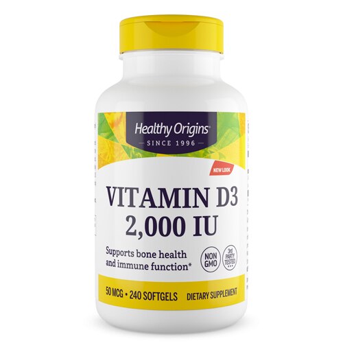 Healthy Origins Vitamin D3 2000 IU - 240 Softgels