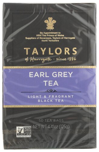 Taylors of Harrogate Black Tea Earl Grey 50 Tea Bags