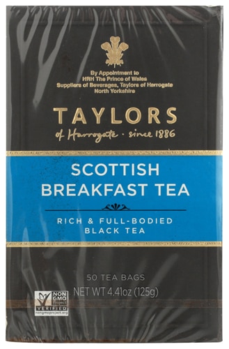 Taylors of Harrogate Black Tea Scottish Breakfast 50 Tea Bags
