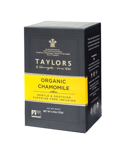 Taylors Of Harrogate Organic Herbal Tea Caffeine Free Chamomile 50 Tea Bags