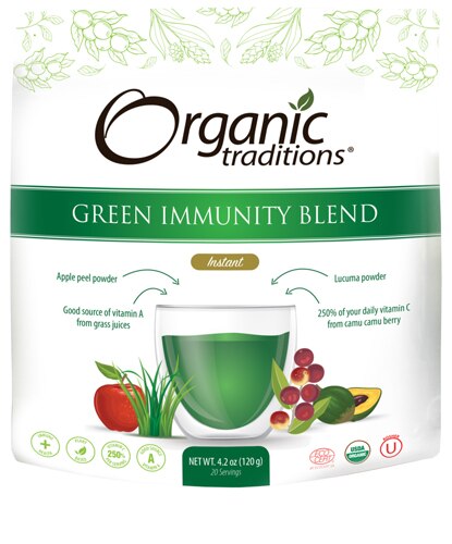 Organic Traditions Green Immunity Blend 4.2 oz