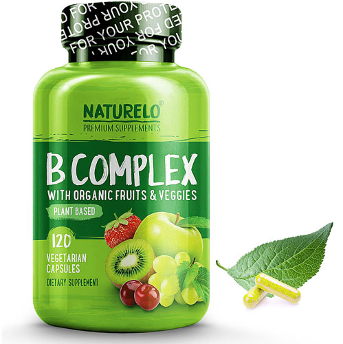 NATURELO B Complex With A Fruit & Vegetable Blend 120 Vegetarian Capsules
