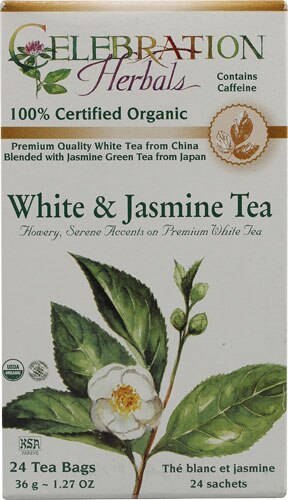 Celebration Herbals Organic White and Jasmine Tea 24 Tea Bags