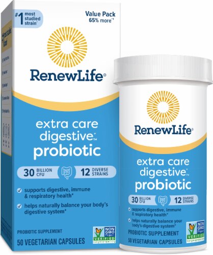 Renew Life Ultimate Flora Extra Care Probiotic 30 billion CFU - 50 Capsules