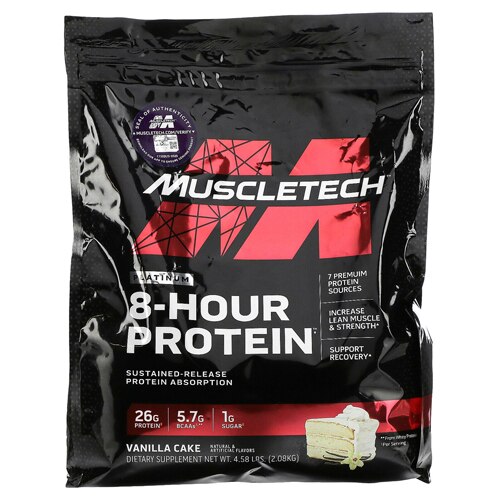 MuscleTech Phase 8 Multi-Phase 8-Hour Protein Vanilla 4.5 lb