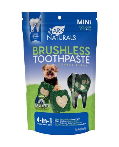 Ark Naturals Breath-Less Brushless Toothpaste Chewable Mini To Small Dog 4 Oz