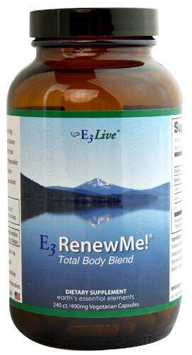 E3Live E3RenewMe! Total Body Blend 400 mg - 240 Vegetarian Capsules