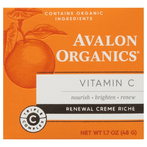 Avalon Organics Vitamin C Renewal Crme Riche 1.7 Oz