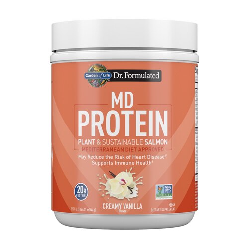 Garden of Life MD Protein Plant & Sustainable Salmon Creamy Vanilla 22.71 oz