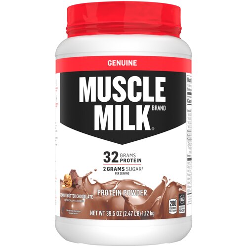 Muscle Milk Genuine Protein Powder Peanut Butter Chocolate 2.48 lbs
