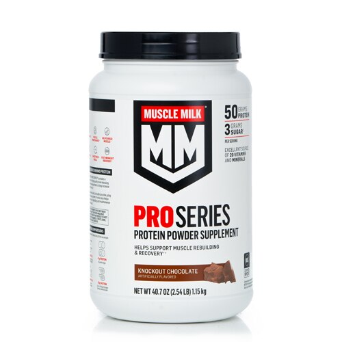 Muscle Milk Pro Series 50 Protein Powder Knockout Chocolate 2.54 lbs