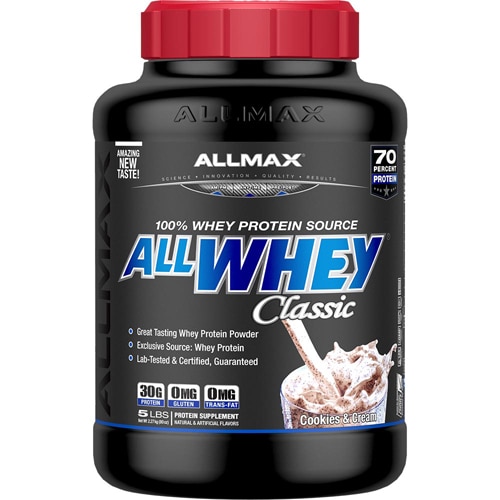 ALLMAX Nutrition ALLWHEY CLASSIC Pure Whey Protein Blend Cookies & Cream 5 lbs