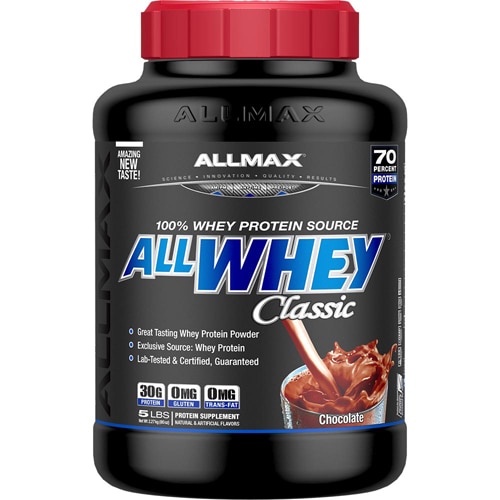 ALLMAX Nutrition ALLWHEY CLASSIC Pure Whey Protein Blend Chocolate 5 Lbs