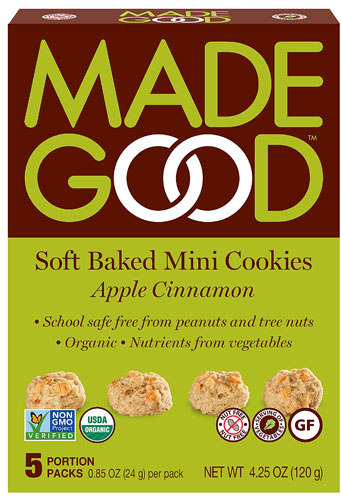 MadeGood Apple Cinnamon Cookies 5 Packets