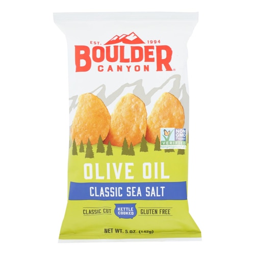 Boulder Canyon Natural Foods Kettle Cooked Potato Chips Olive Oil 5 oz