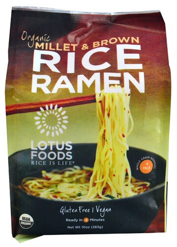 Lotus Foods Organic Rice Ramen Noodles Millet & Brown 10 oz