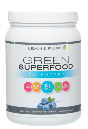 Olympian Labs Lean & Pure Green Superfood Blueberry 25 Servings